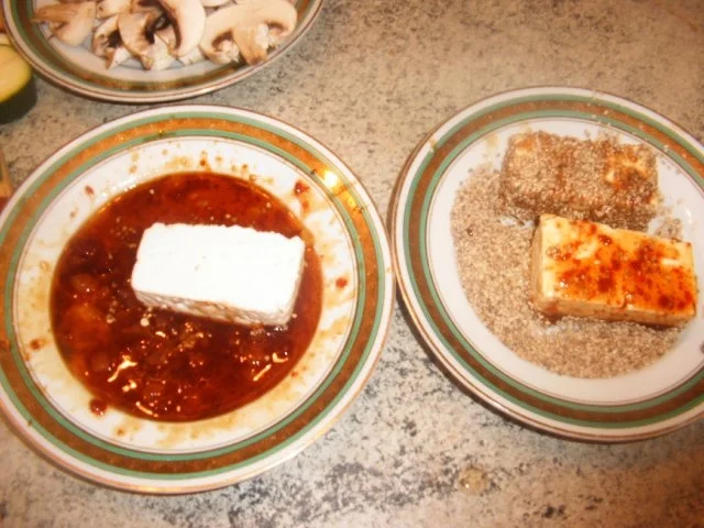 Rezept: Feta im Sesammantel Bild Nr. 4 Feta im Sesammantel - Rezept - Bild Nr. 4