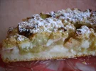 Rhabarberkuchen mit Pudding - Rezept