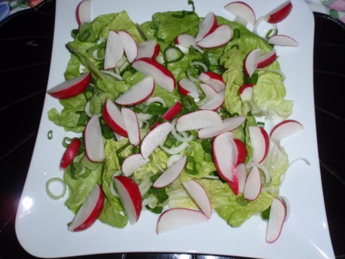 Bunter Frühlingssalat mit Eier und Käsewürfel - einfach - 197 kcal/100g