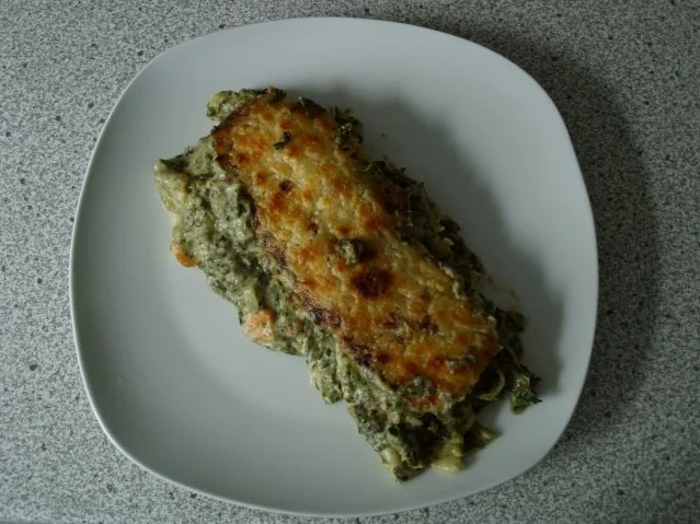 Canneloni mit Spinat und Garnelen - Rezept