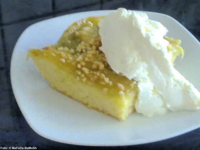 Rezept: Rhabarberkuchen mit Vanillecreme Bild Nr. 3 Rhabarberkuchen mit Vanillecreme - Rezept - Bild Nr. 3