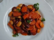 Ungarische Bohnensuppe rot/weiß - Rezept