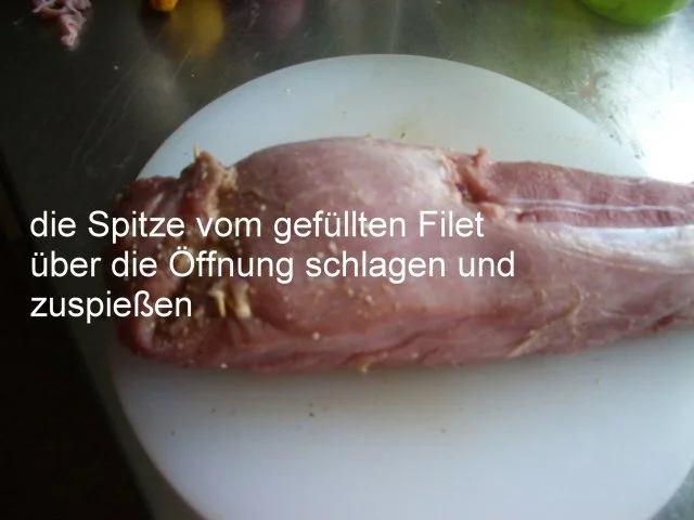 Gefülltes Schweinefilet im Speckmantel - Rezept - Bild Nr. 8