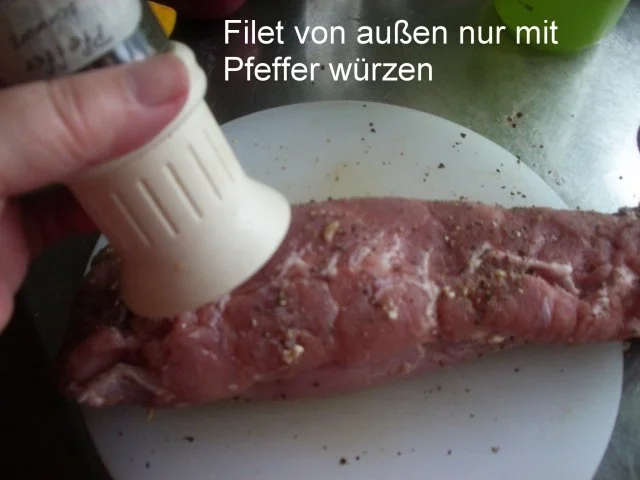 Gefülltes Schweinefilet im Speckmantel - Rezept - Bild Nr. 9