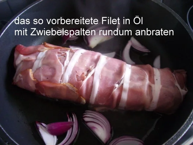 Gefülltes Schweinefilet im Speckmantel - Rezept - Bild Nr. 11