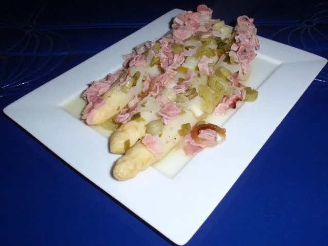 Spargel aus dem Ofen mit Schinken und Lauchzwiebeln - Rezept - Bild Nr. 9