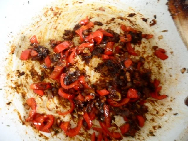 Rezept: Aubergine gefüllt mit Schafskäse Bild Nr. 4 Aubergine gefüllt mit Schafskäse - Rezept - Bild Nr. 4