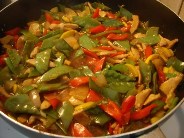 Asiatische Hähnchen-Gemüsepfanne - Rezept - Bild Nr. 12