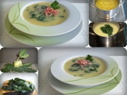 Kohlrabicremesuppe  mit Schinkenstreifen - Rezept - Bild Nr. 17