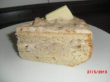 Buttermilch-Kuchen mit Bananen-Mascarpone-Creme - Rezept