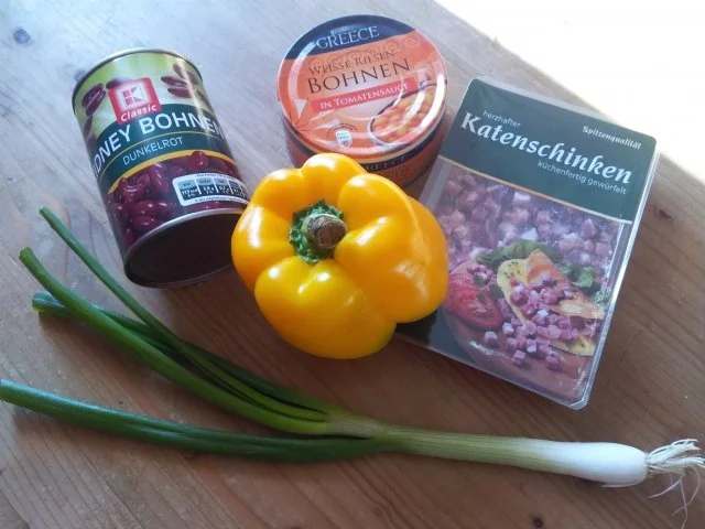 Salat von weißen Riesen-und Kidneybohnen - Rezept - Bild Nr. 2