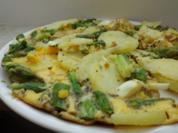 Pfannengericht: Kartoffel-Grüner Spargel-Omelett - Rezept