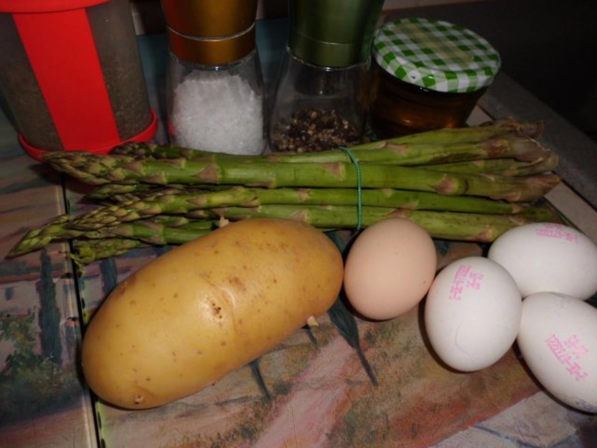 Pfannengericht: Kartoffel-Grüner Spargel-Omelett - Rezept - Bild Nr. 2