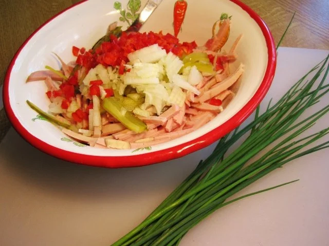 Rezept: Wurschtsalat aus Resten ... Bild Nr. 2 Wurschtsalat aus Resten ... - Rezept - Bild Nr. 2