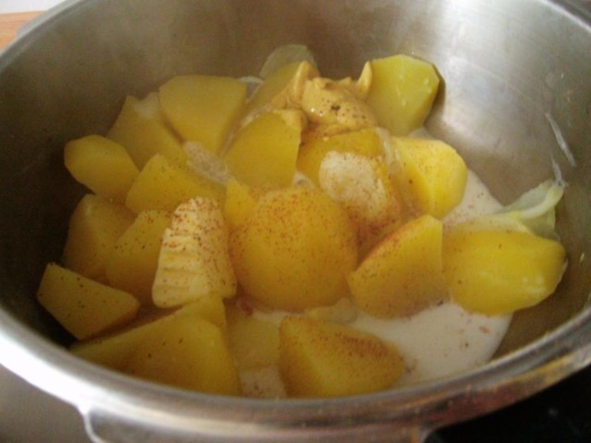 Herzhaftes Kartoffelzwiebelpüree mit Hackfleischsoße - Rezept - Bild Nr. 6