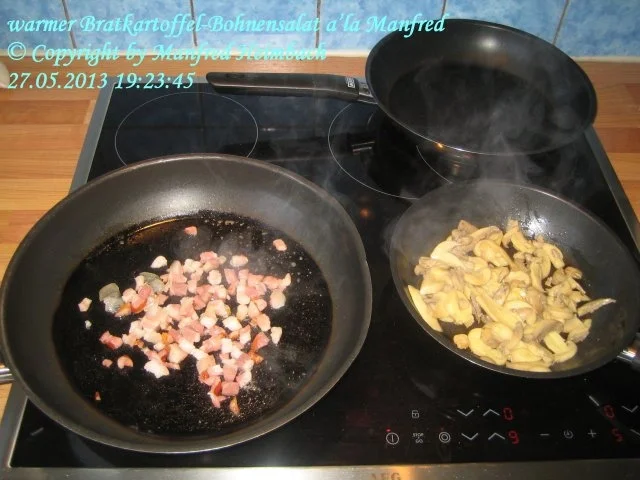Salat – warmer Bratkartoffel-Bohnensalat a’la Manfred - Rezept - Bild Nr. 5