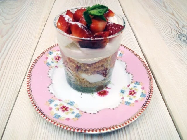 Rezept: Erdbeer-Käsecreme-Parfait Erdbeer-Käsecreme-Parfait - Rezept