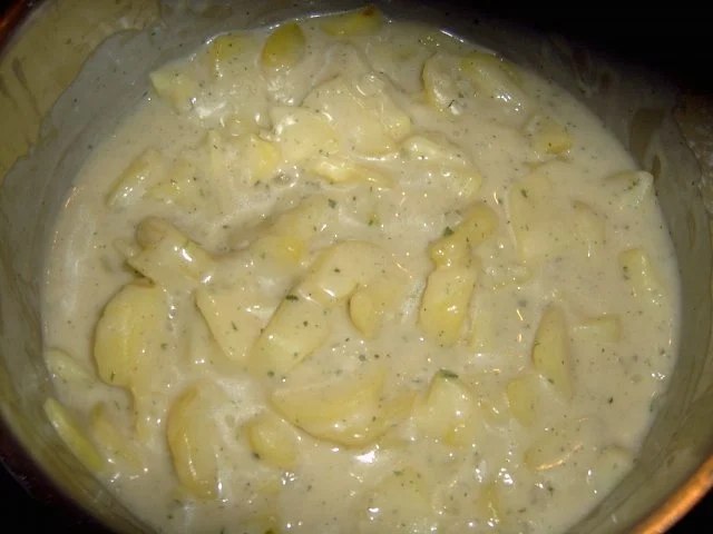 Rezept: Warmer Kartoffelsalat Bild Nr. 2 Warmer Kartoffelsalat - Rezept - Bild Nr. 2