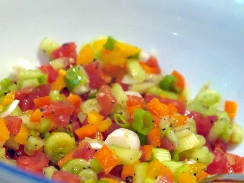 Beluga-Linsen-Salat mit glasierter Geflügelleber - Rezept - Bild Nr. 7