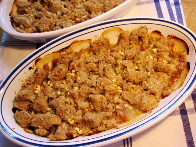 Rhabarber-Crumble ... - Rezept