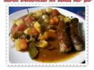 Fleisch: Bratwürstchen mit Gemüse - mexikanisch gewürzt - Rezept
