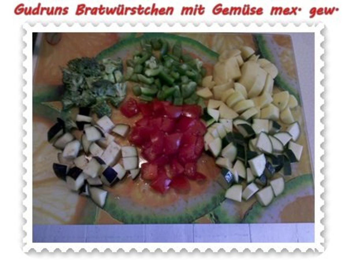 Fleisch: Bratwürstchen mit Gemüse - mexikanisch gewürzt - Rezept - Bild Nr. 3