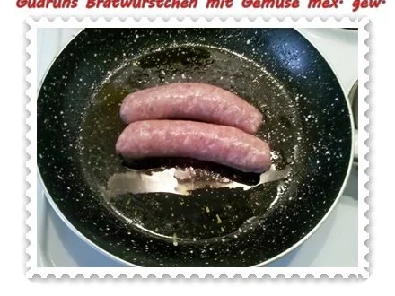 Fleisch: Bratwürstchen mit Gemüse - mexikanisch gewürzt - Rezept - Bild Nr. 4