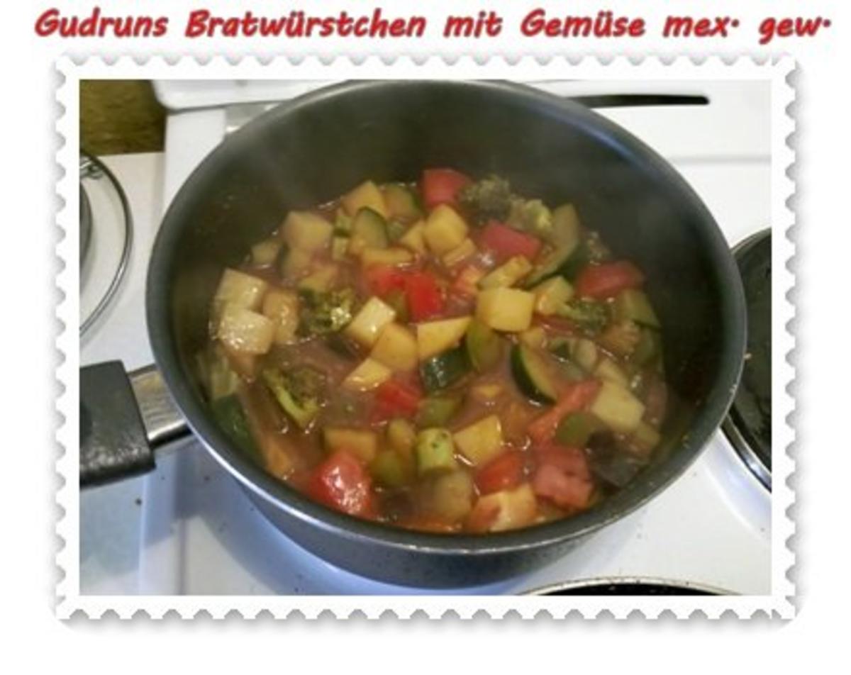 Fleisch: Bratwürstchen mit Gemüse - mexikanisch gewürzt - Rezept - Bild Nr. 8