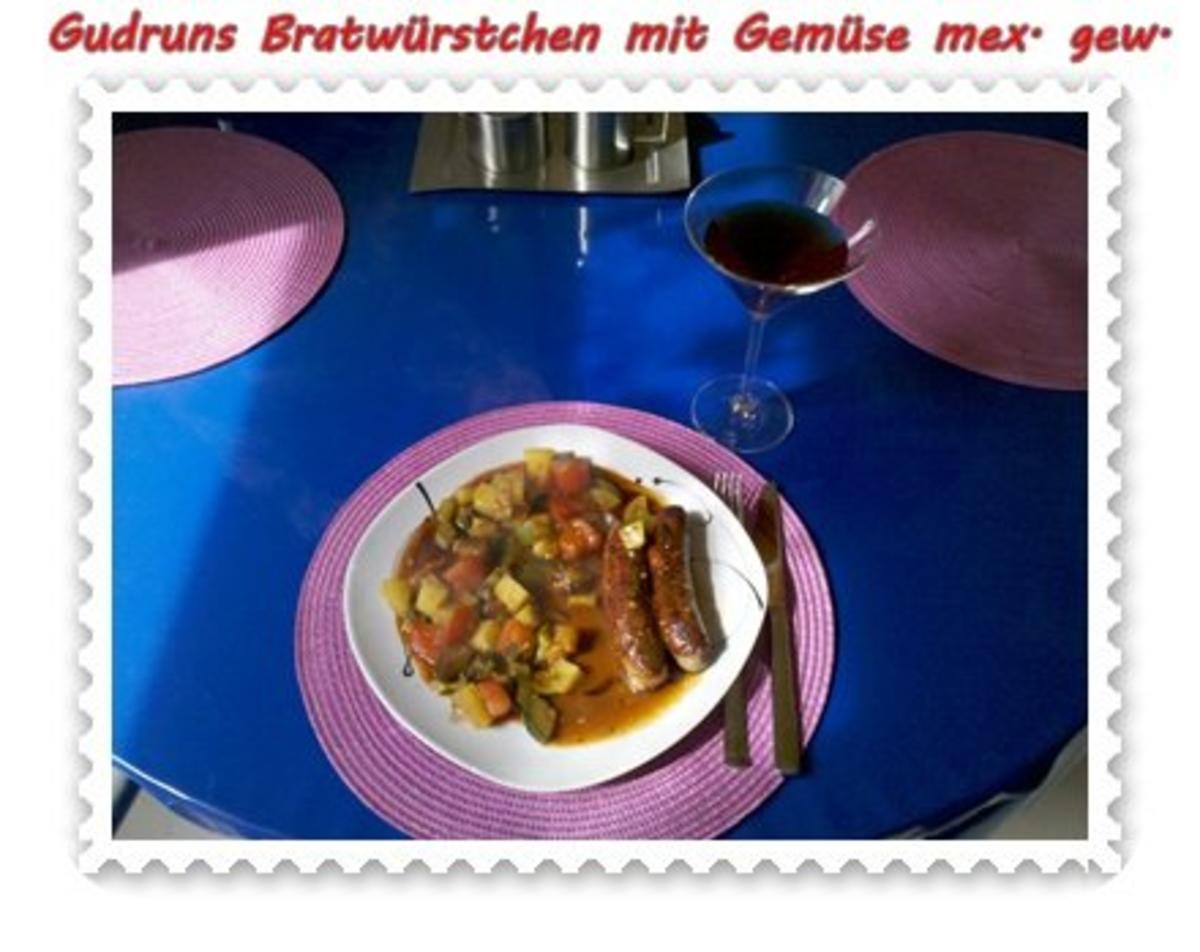 Fleisch: Bratwürstchen mit Gemüse - mexikanisch gewürzt - Rezept - Bild Nr. 9