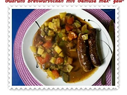 Fleisch: Bratwürstchen mit Gemüse - mexikanisch gewürzt - Rezept - Bild Nr. 12