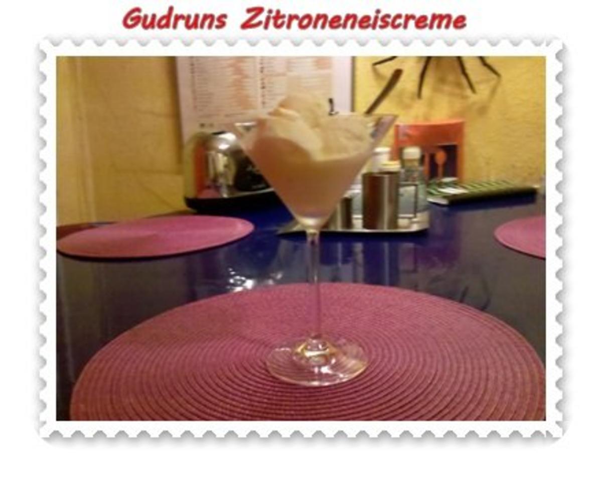 Eis: Zitroneneiscreme - Rezept