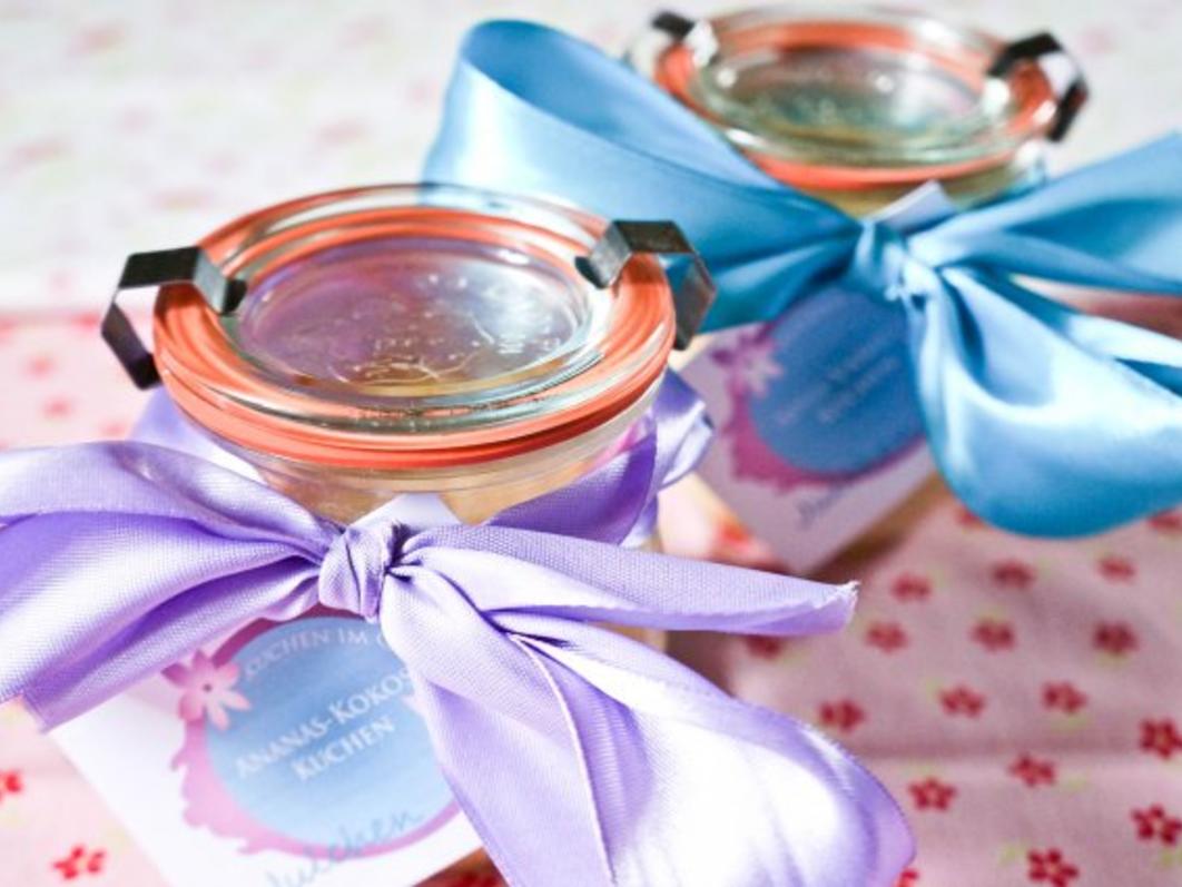 Kuchen im Glas Ananas Kokos Kuchen - einfach - 302 kcal/100g