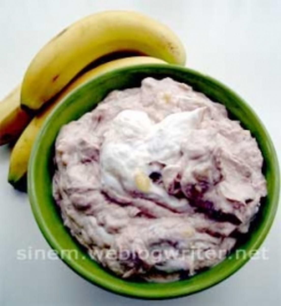 Quark-Nutella-Bananen-Mus - Rezept