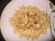 Putengeschnetzeltes auf Hörnchen-Nudeln - Rezept