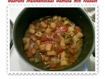 Vegetarisch: Mexikanisches Gemüse mit Nudeln - Rezept - Bild Nr. 2
