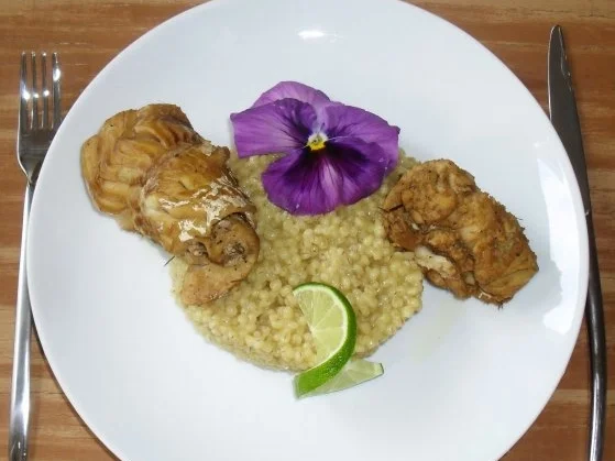 Fischroulade in Heu - Rezept