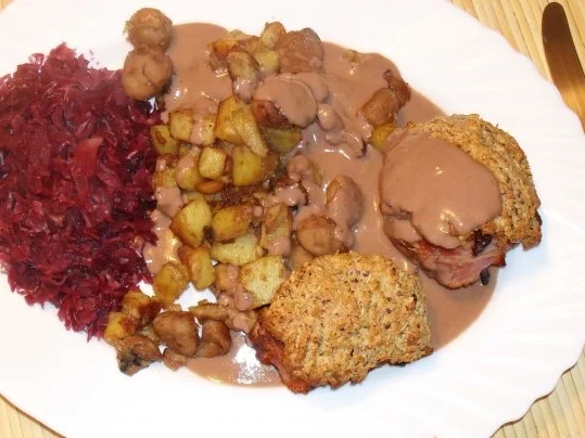 Rezept: Wildschweinsteak mit Walnusskruste Bild Nr. 2 Wildschweinsteak mit Walnusskruste - Rezept - Bild Nr. 2