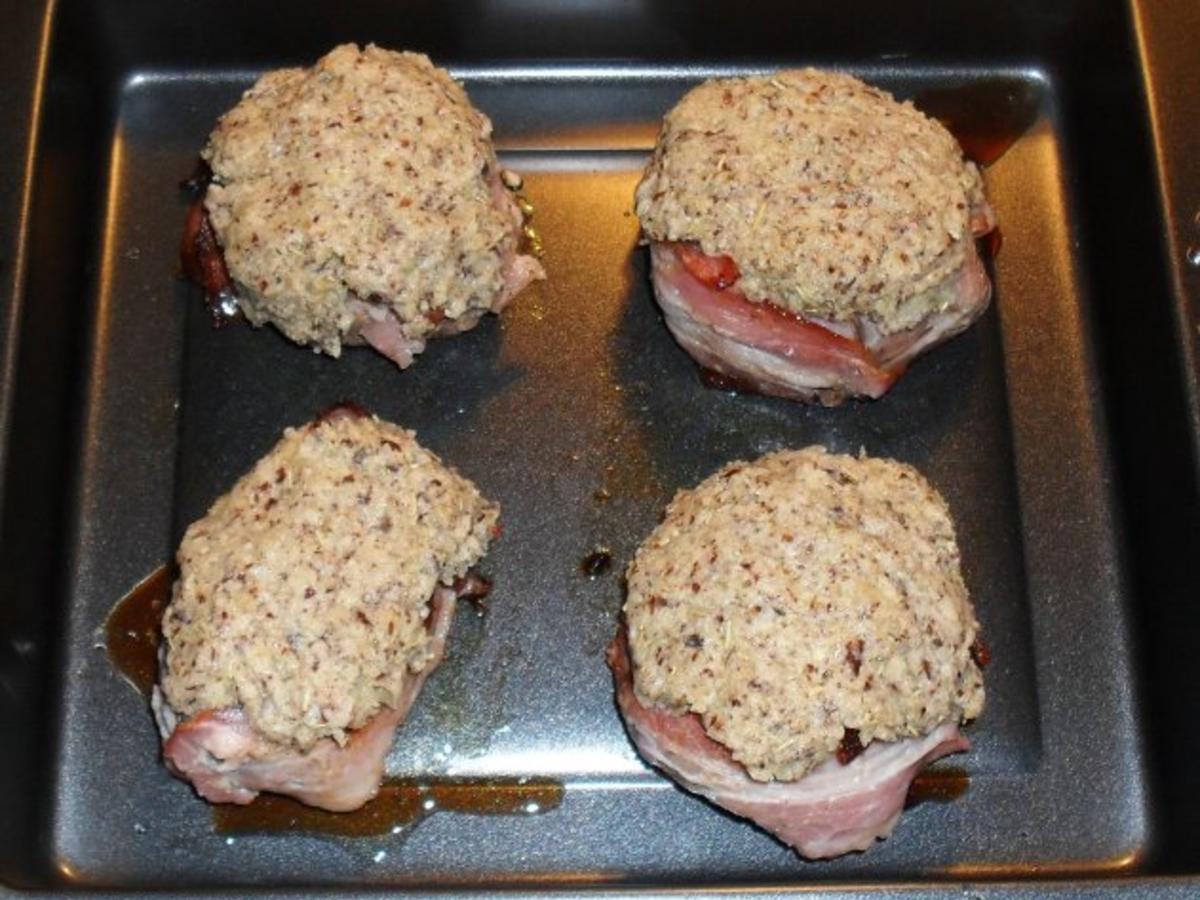 Wildschweinsteak mit Walnusskruste - einfach - 235 kcal/100g