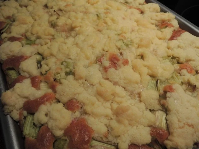 Rahbarber Streuselkuchen - Rezept - Bild Nr. 5