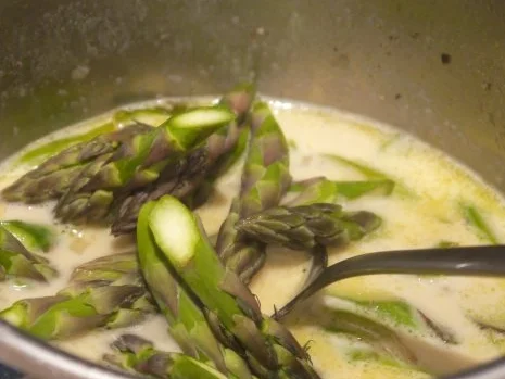 Rotbarsch mit Limette, Ingwer, Fenchel - dazu Tagliatelle mit pfeffriger Spargelsauce - Rezept - Bild Nr. 14