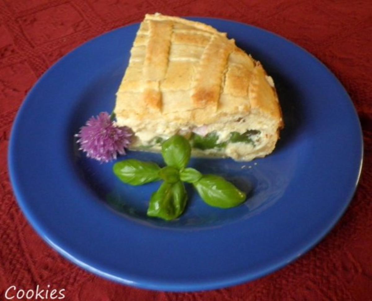 Torta di asparagi - Spargelkuchen mit Ricotta und Schinken - Rezept - Bild Nr. 2