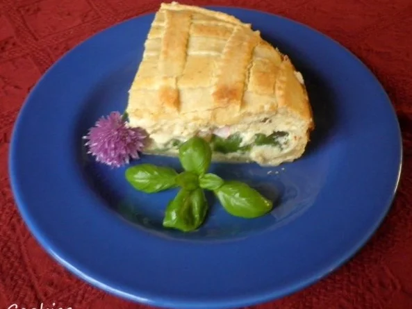 Torta di asparagi - Spargelkuchen mit Ricotta und Schinken - Rezept - Bild Nr. 2