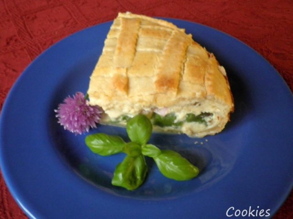 Torta di asparagi - Spargelkuchen mit Ricotta und Schinken - Rezept - Bild Nr. 19