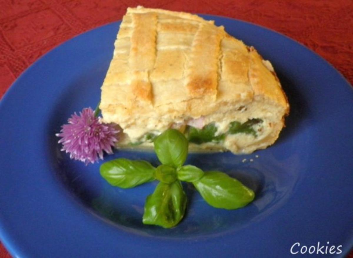 Bilder für Torta di asparagi - Spargelkuchen mit Ricotta und Schinken - Rezept