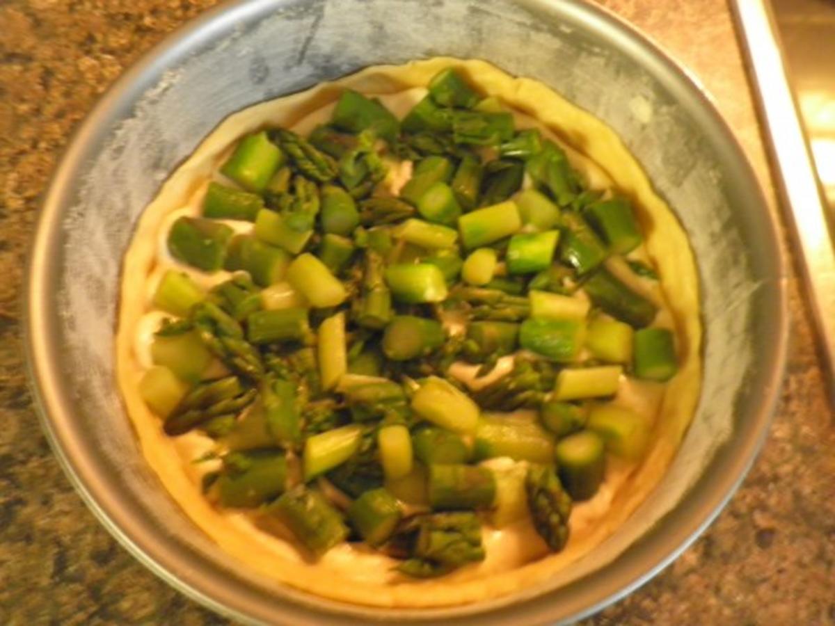 Torta di asparagi - Spargelkuchen mit Ricotta und Schinken - Rezept - Bild Nr. 14
