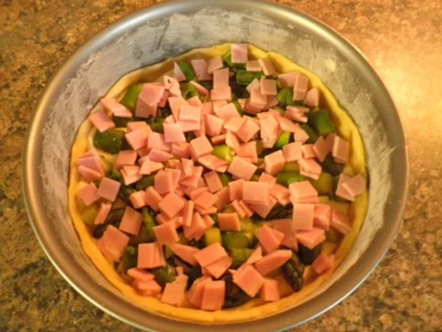 Torta di asparagi - Spargelkuchen mit Ricotta und Schinken - Rezept - Bild Nr. 15