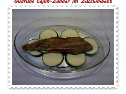 Fisch: Cajun-Zander im Zucchinibett - Rezept - Bild Nr. 6