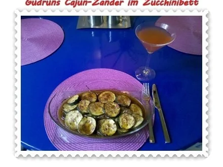 Fisch: Cajun-Zander im Zucchinibett - Rezept - Bild Nr. 13