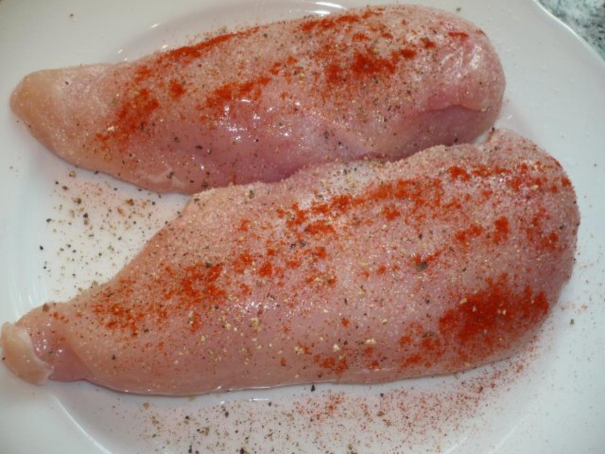 Gebratene Hähnchenbrust mit weißer Pfeffersoße und Karottenquiche - Rezept - Bild Nr. 6