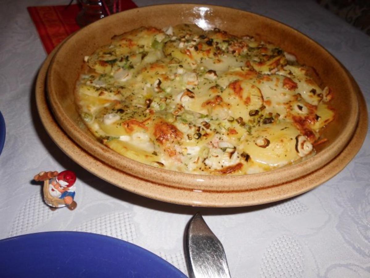 Lachs-Kartoffel-Gratin>> - Rezept